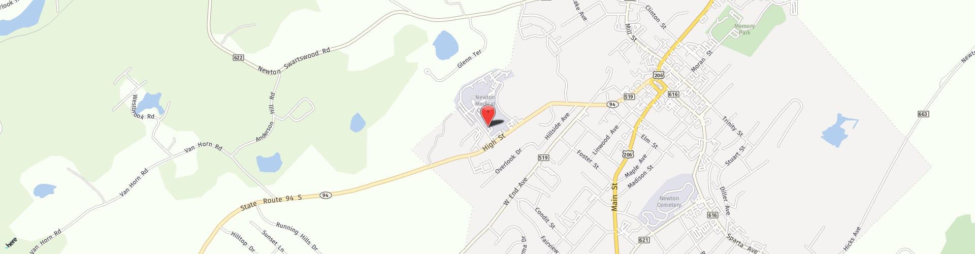 Location Map: 183 High Street Newton, NJ 07860